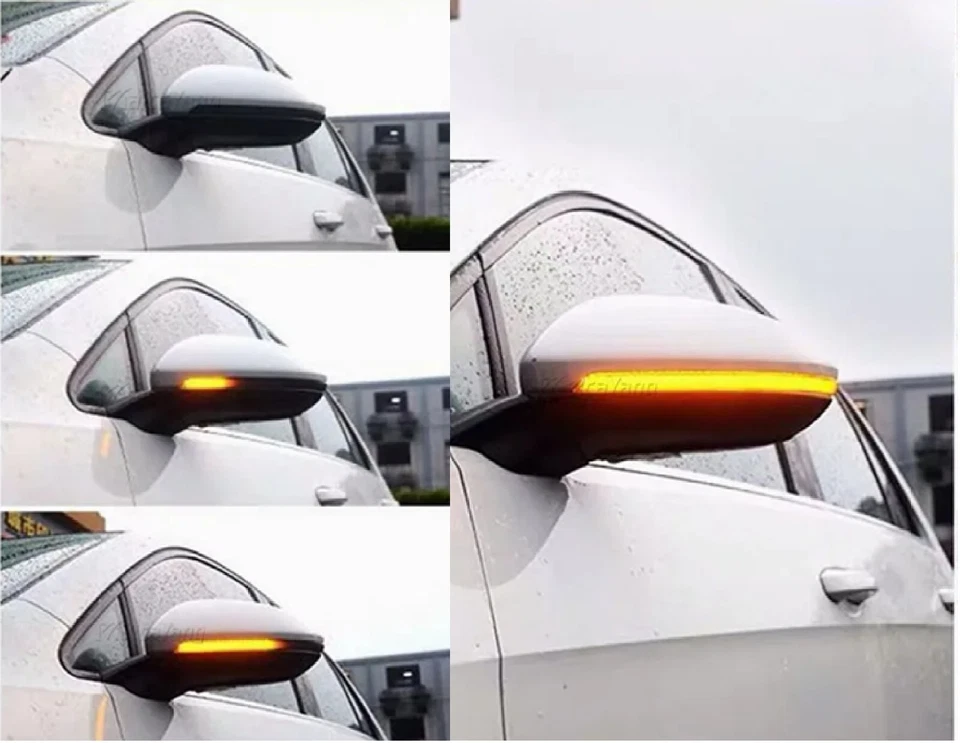 FRECCE SPECCHIETTI LED dinamiche PROGRESSIVE x VW GOLF 7 7.5 GTI R TOURAN FUME' - Immagine 4 di 4