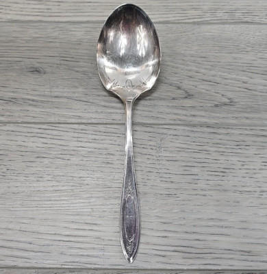 Vintage Oneida Silver-Plate Adam No Monogram Solid Smooth Casserole Spoon