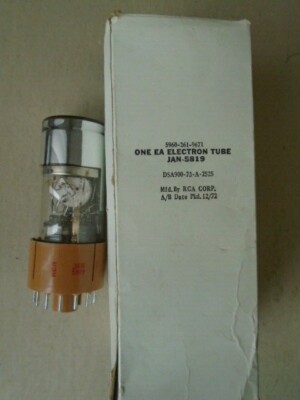 1 EA NOS RCA ELECTRON TUBE   P/N: JAN5819