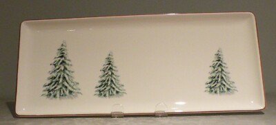 NEW Oblong Serving tray , Filets Noël Pattern GIEN