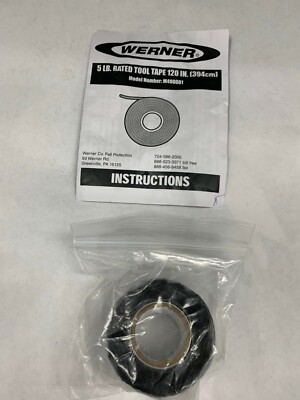 Werner M400001 5lb Rated Tool Tape, 1'' x 120''