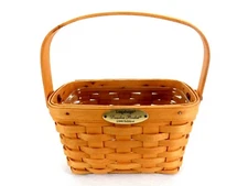 Longaberger Dresden Tour Basket, 1999, 8x4, Plastic Insert, Mail, Planter BSK-05