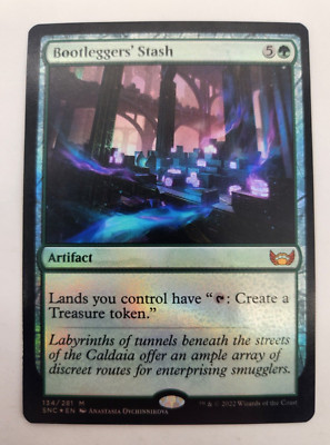 MTG Bootleggers' Stash Streets of New Capenna 134/281 Foil Mythic  Light play