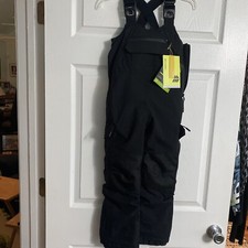 All In Motion 3M Thinsulate Black Snow Sport Waterproof Bib Childs Sz XS NWT