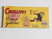 comic strip original Albi Colibri CIRILLINO AND THE ICE CREAM CONE number 19