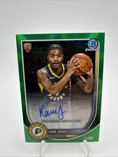 2025-26 Topps Bowman - Autographs Kam Jones #BCA-KO Green Refractor /99 (AU, RC)