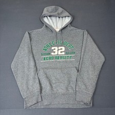VTG Y2K Aeropostale Athletic Dept Varsity Pullover Hoodie Men's Size Small Gray