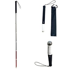 Lightweight Telescopic Retractable White Cane - Foldable Mobility Stick, Non-Sli