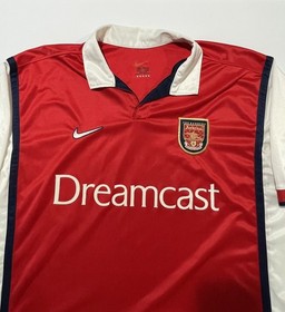 Nike Arsenal 1999/2000 Home Shirt Mens XL &ldquo;Dreamcast&rdquo; Vintage 
