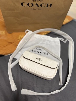 Coach Damen Umhängetasche Canvas Beige Logo Magnetverschluss Staubbeutel - Bild 1 von 4