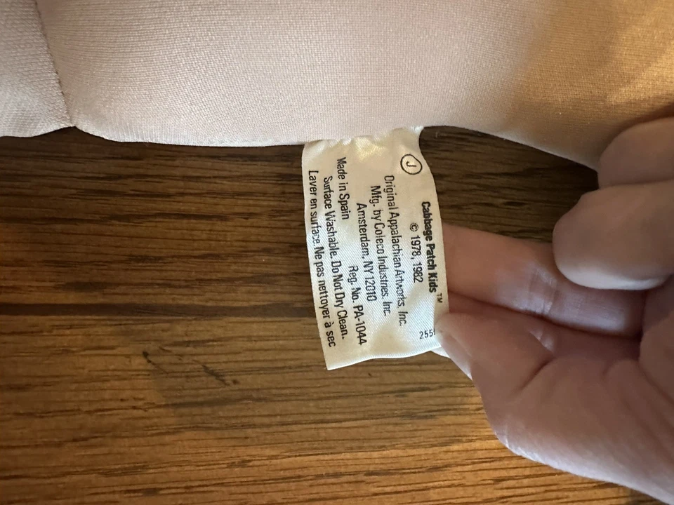 Cabbage Patch Doll Jesmar Made In Spain Brunette Single Ponytail Freckles 1982 - Image 3 of 4