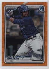2020 Bowman Chrome Prospects Orange Refractor 12/25 Ronaldo Hernandez jc3