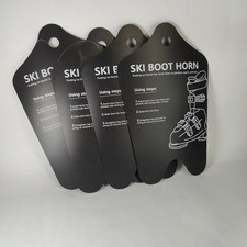 2Pcs Ski Boot Shoe Horn, 12X8.5 Inch Ski and Snowboard Boot Horn Cuttable Shoe H