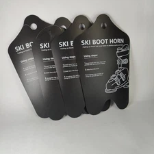 2Pcs Ski Boot Shoe Horn, 12X8.5 Inch Ski and Snowboard Boot Horn Cuttable Shoe H