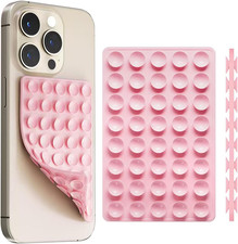 Silicone Suction Phone Case Mount Double Sided, Non Slip Suction Cup Phone Mount