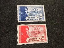 +++++  TIMBRES   FRANCE  ANNEE  1942   n  565  /  566   NEUFS**  +++++
