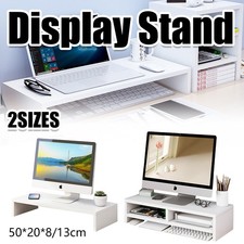 2 Sizes Home Office Computer Monitor Riser Stand Office Desk Storage Shelf AU