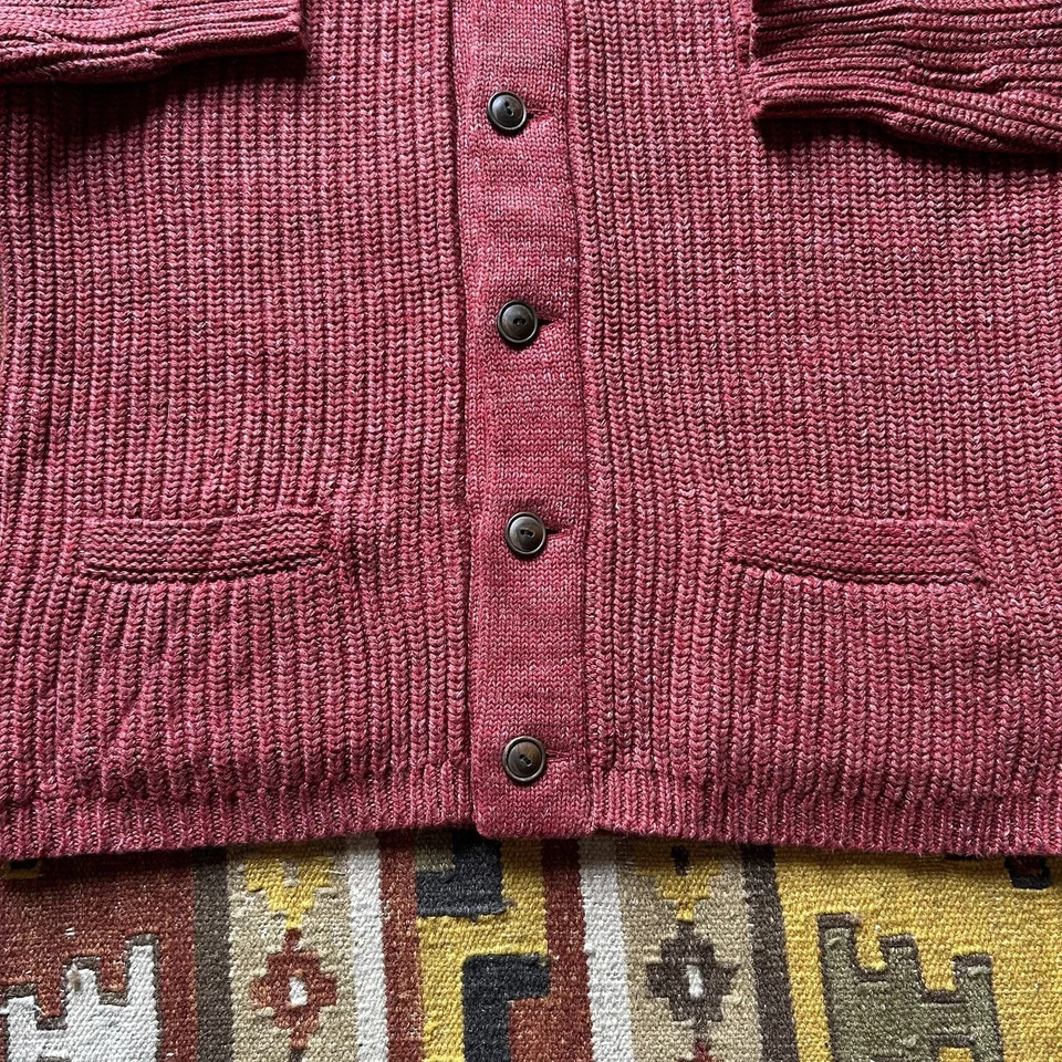 Suéter RRL Doble RL Cuello Chal Talla L - Rojo Foto 3 de 4