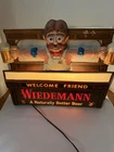 Vintage Wiedemann Beer Plastic Beer Sign Welcome Friends Light Up Works