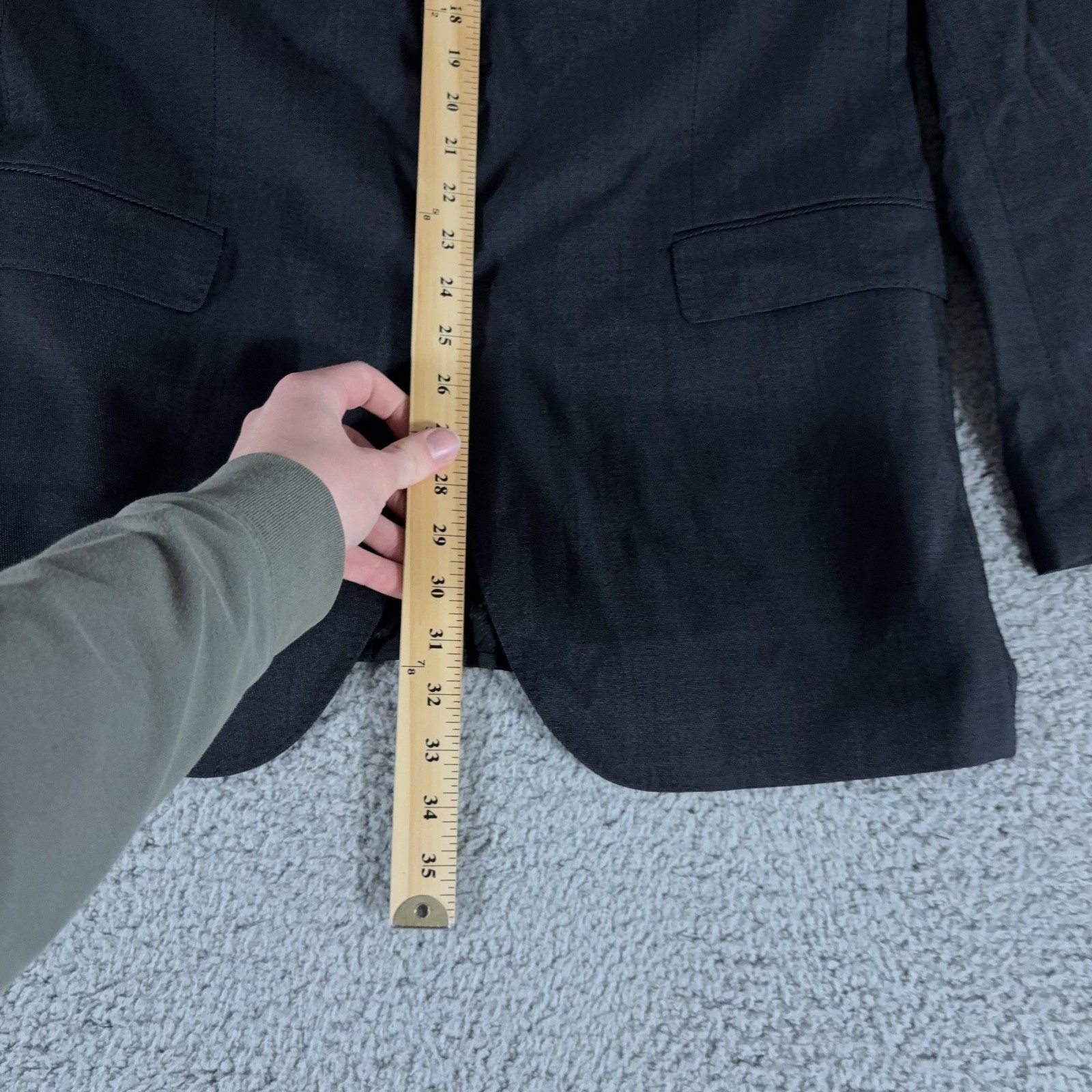 Boss Hugo Boss 2-Piece Suit Men 42 Long Pants 34x32 Silk Wool The Journey Sharp2 thumbnail 3