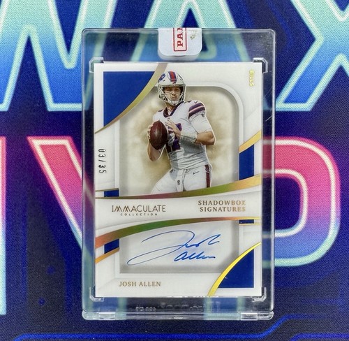 2021 Panini Immaculate Josh Allen Shadowbox Signatures Auto /35 *Sealed*