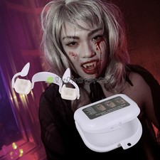 Retractable Halloween Vampire Teeth Scary Cosplay Party Accessories Props Fang
