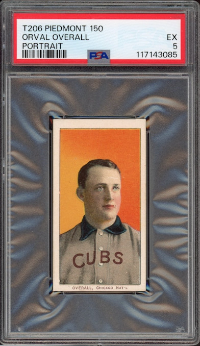 T206 Piedmont 150 Orval Overall Portrait PSA EX 5