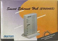 5-port 10BASE-T Smart Ethernet Hub Accton EH2045S mit OVP Netzteil Dokumentation