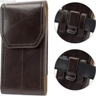 For Samsung Galaxy S23 Ultra S20+ Leather Belt Loop Vertical Pouch Holster Case