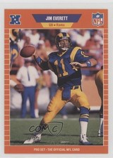 1989 Pro Set Jim Everett #199 0wk9
