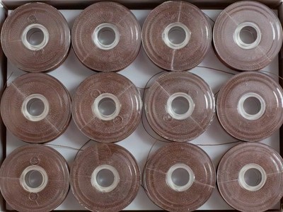 Wonderfil DecoBob Prewound Longarm Bobbins Size M Brown
