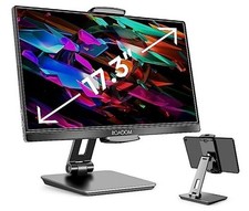 Tablet Stand, Adjustable 360  Swivel Bracket, 180  Tiltable Black