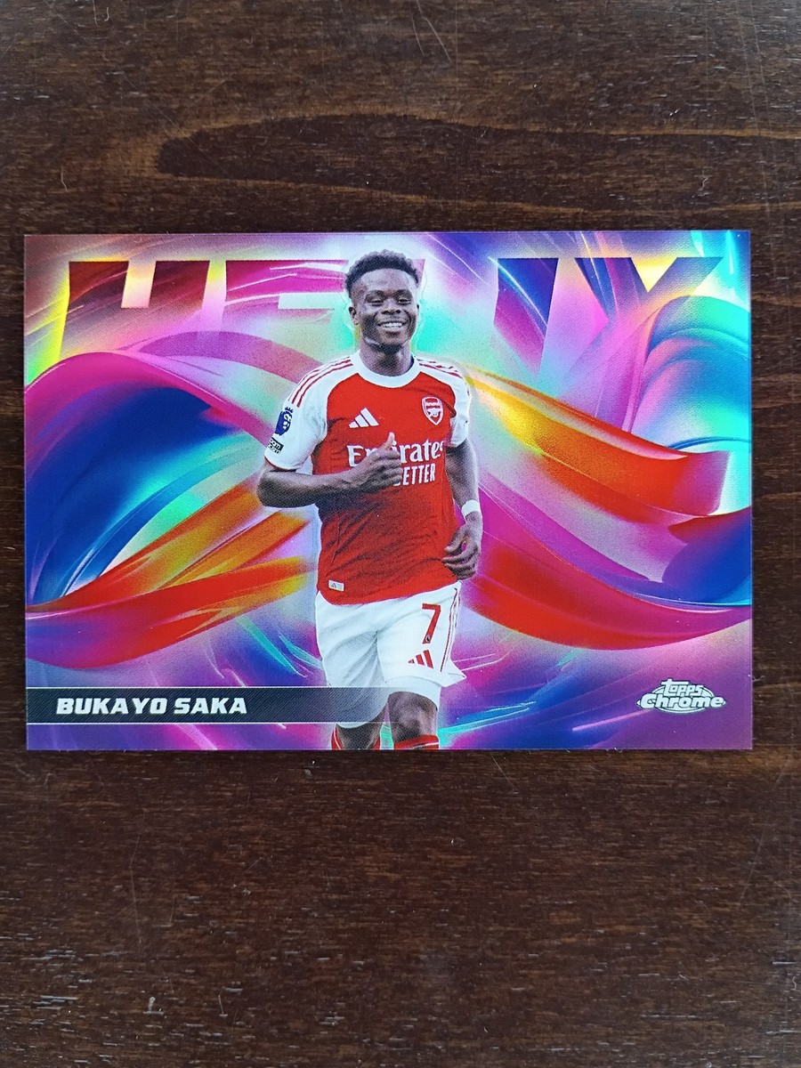 SAKA☆ページ 2025-26 Topps Chrome Premier League - Helix Bukayo Saka #HX-5 for