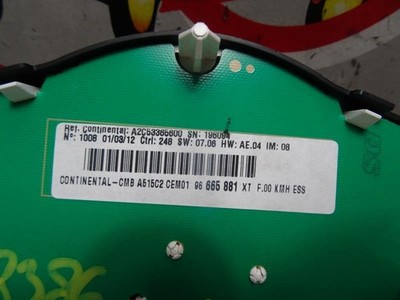 TACHOEINHEIT KMH - Citroën C3 (SC) Hatchback 5-drs 1.4 (TU3AE5(KFT)) 98041179XT