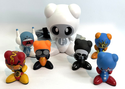 UB Funkeys Lot of 6 Figures + Hub - Snake Oiler Fallout Bones Holler Vroom & Sol