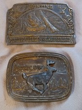 Vintage Remington and Protect America's Hunting Heritage Metal Belt Buckles.
