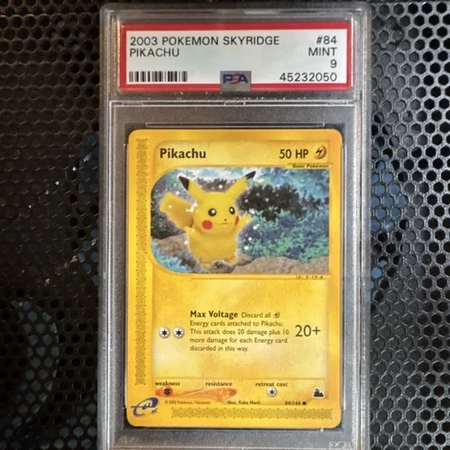 PSA 9 Pikachu Pokémon Skyridge Regular 84/144 Yuka Morii 2003 Common
