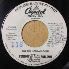 Bill Holman Octet - Plain Folks / Cousin Jack - Used Vinyl Re - Promo - G8100z