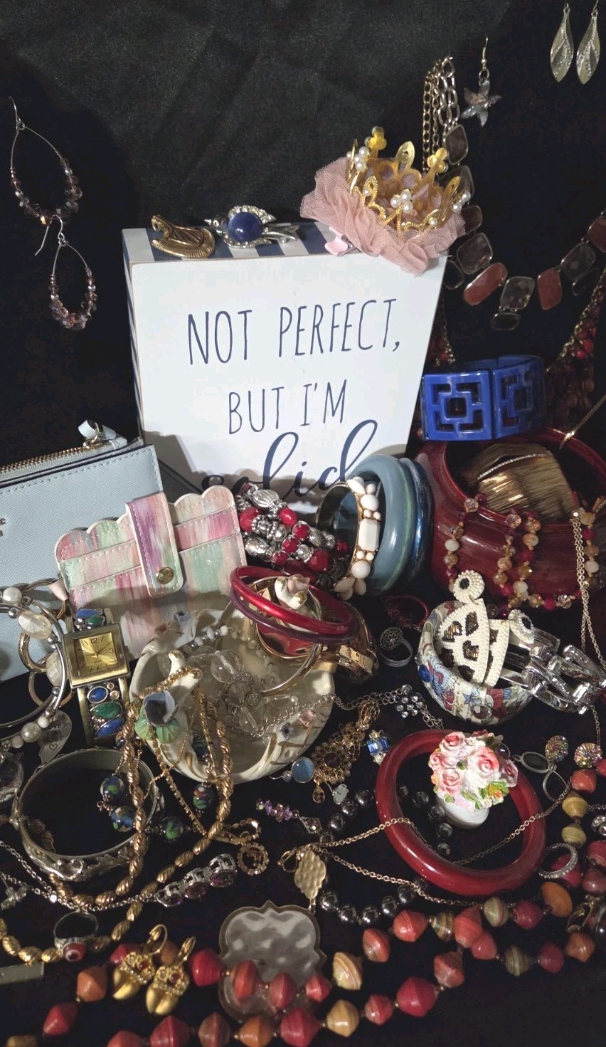 Grandma's estate; jewelry, trinkets, & extra fun junk! Lot #57