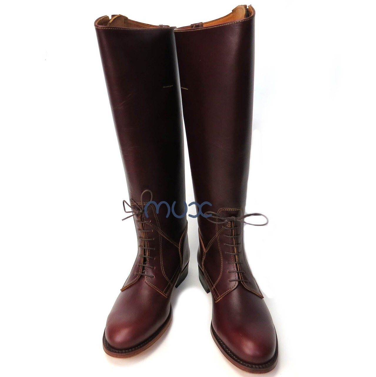 Reproduction WW1 BRITISH ARMY MILITARY HORSE RIDING OFFICER FIELD BOOT UK5-12