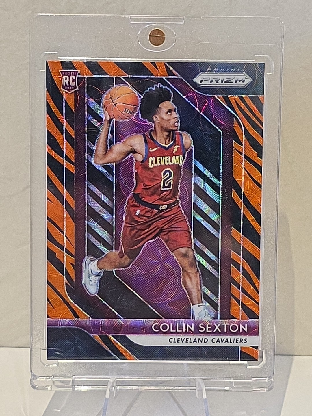 Collin Sexton 2018-19 Prizm Rookie Tiger Stripe SSP Case Hit #170 RC Cavaliers