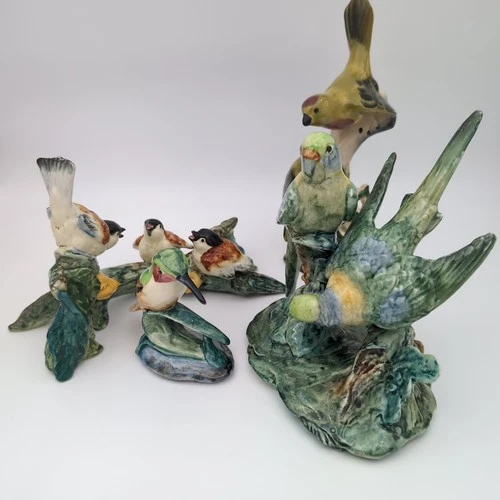 Stangl Pottery Lot of Authentic Birds, 4 Pieces, 8 Birds Total, GROUP LOT SALE