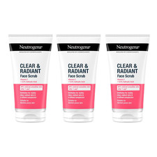 3x Neutrogena Refreshingly Clear Exfoliator Pink Grapefruit 150ml