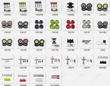 Alloy metal Upgrade parts Black Fits ECX 1/24 Barrage FTX / RGT Rc crawler car