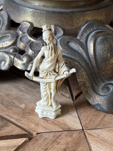 5 Vintage Carved Resin Miniature Traditional Asian Figurines Garden Ornaments - Picture 8 of 9