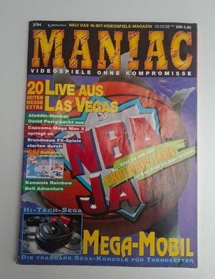 Maniac Videospiele Magazin Ausgabe Mai 1994 5/94 Super Nintendo Mega Drive