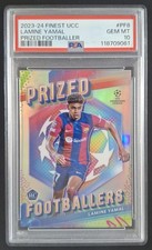 2023-24 Topps Finest UEFA LAMINE YAMAL Rookie RC Refractor SP #PF-8 PSA 10 (C)