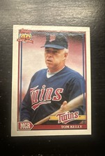 1991 Topps - Team Leaders Tom Kelly #201 Operation Desert Shield