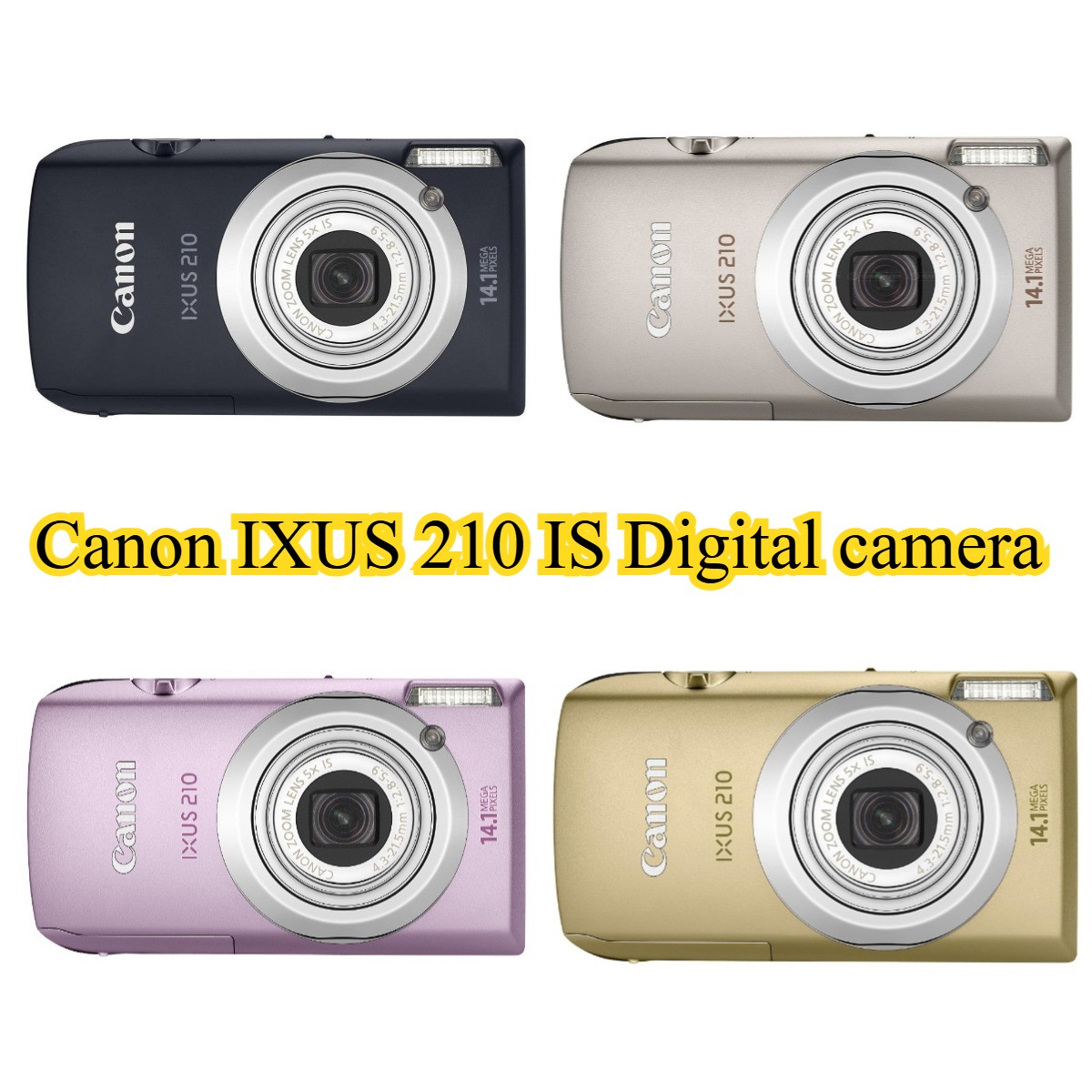 Canon IXUS 210 IS/ SD 3500 IS Digital camera 14.1MP 5x Optical