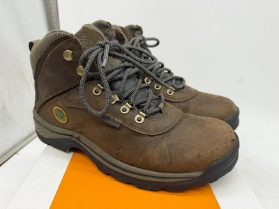 Timberland White Ledge Mid Waterproof Hiking Boots Men's Brown Leather - 9.5